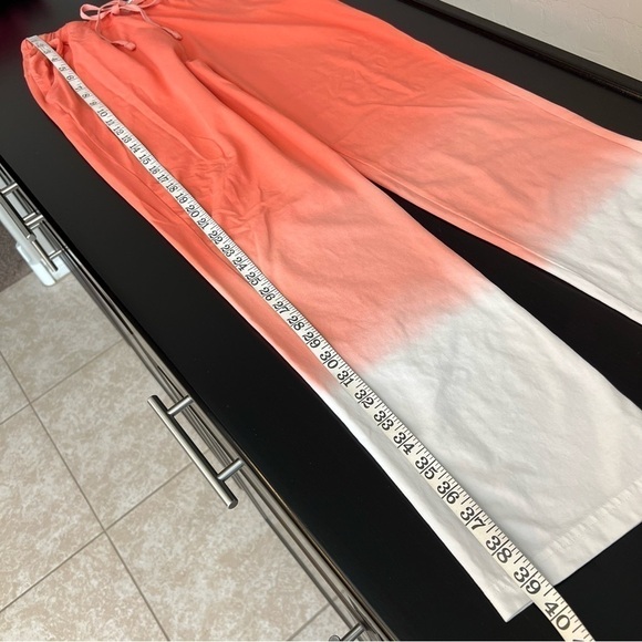 Seed to Style Organic cotton ombre lounge pants, straight leg, orange, size XXS - Picture 13 of 13